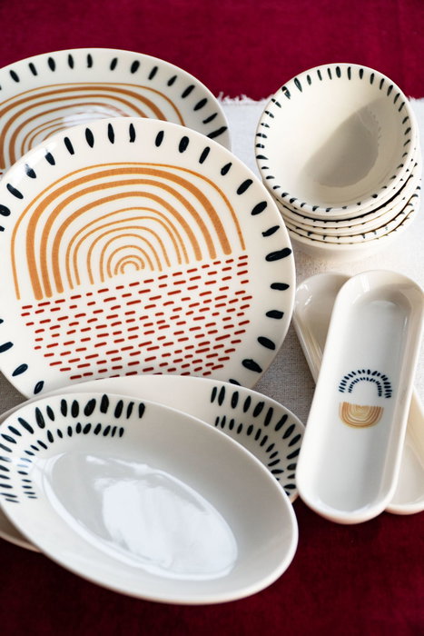 Hermia Set de Desayuno Yakamoz 16 Multicolor